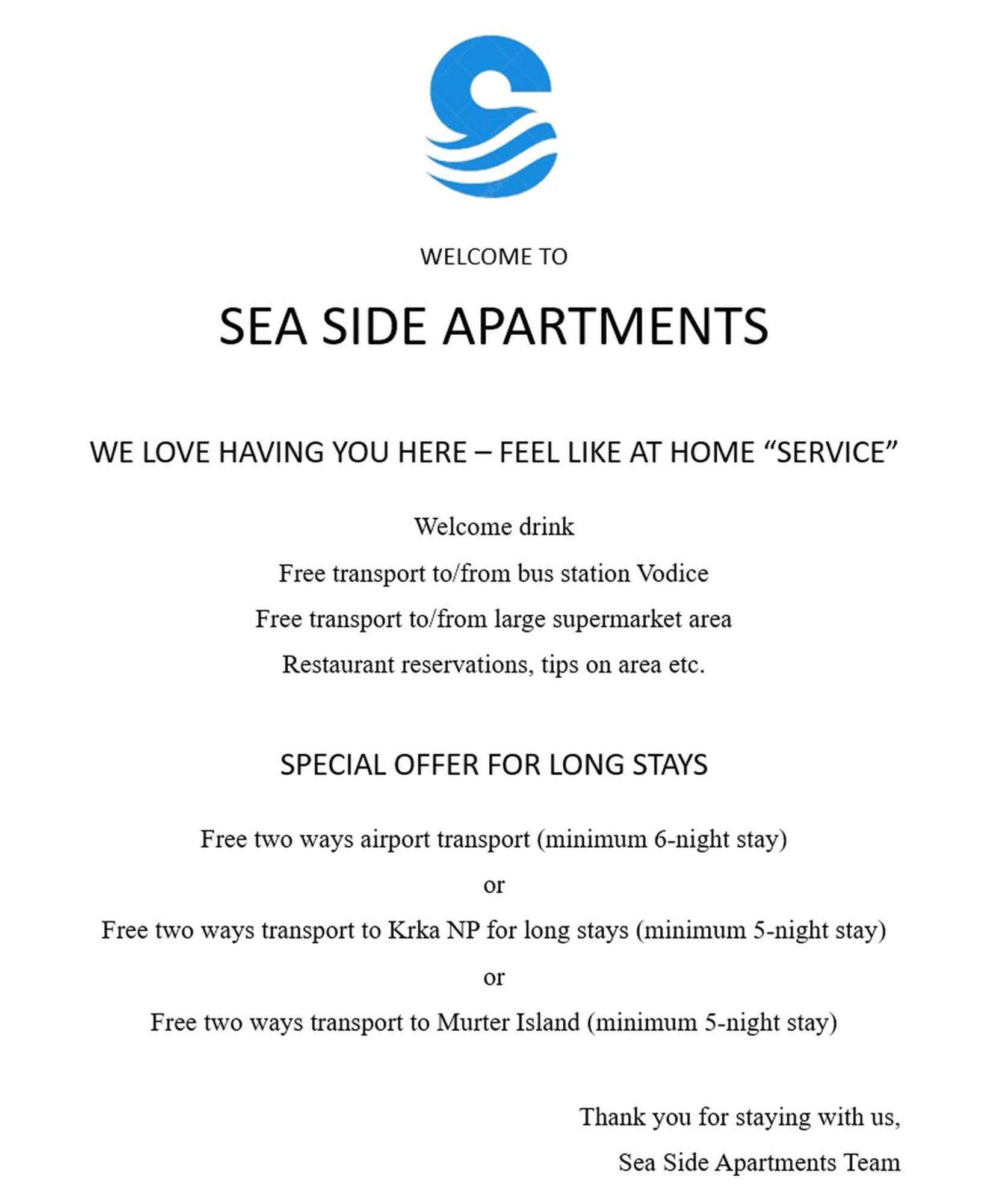 Sea Side Apartments Vodice Exterior foto